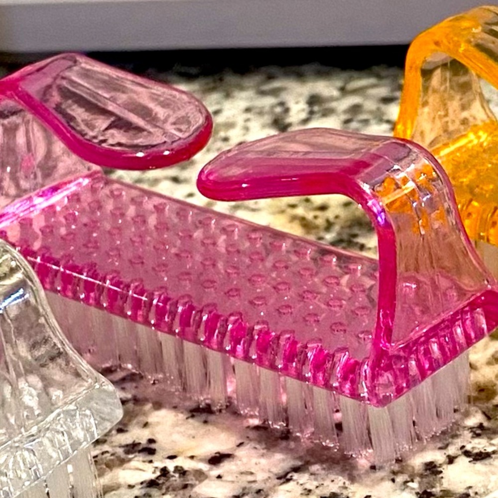 New PINK Jumbo Nail Brush